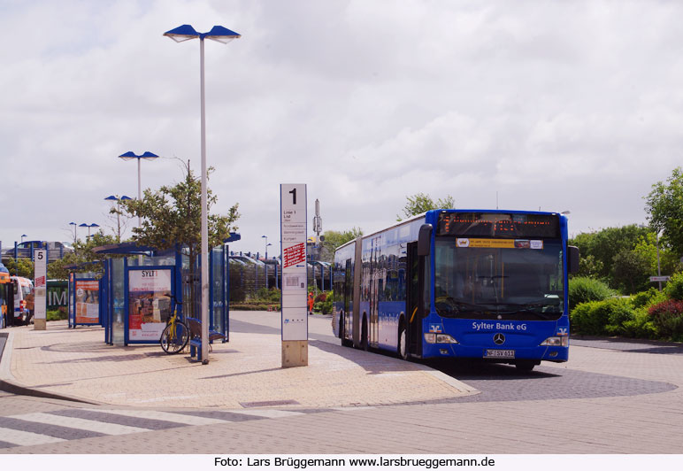 Ein SVG Bus auf dem ZOB in Westerland auf Sylt