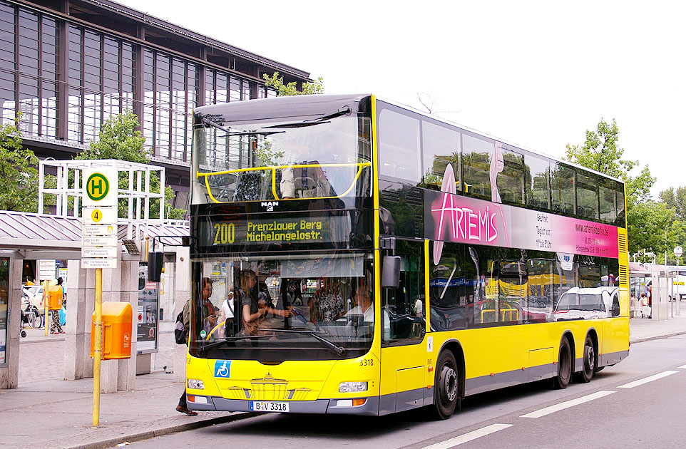 Doppeldeckerbus in Berlin der BVG - Ein MAN Lion’s City A39