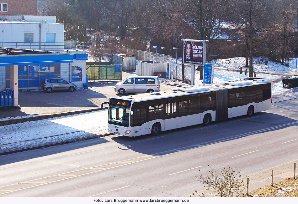 Ein KVG Citaro Bus aus Stade im SEV für die S-Bahn Hamburg