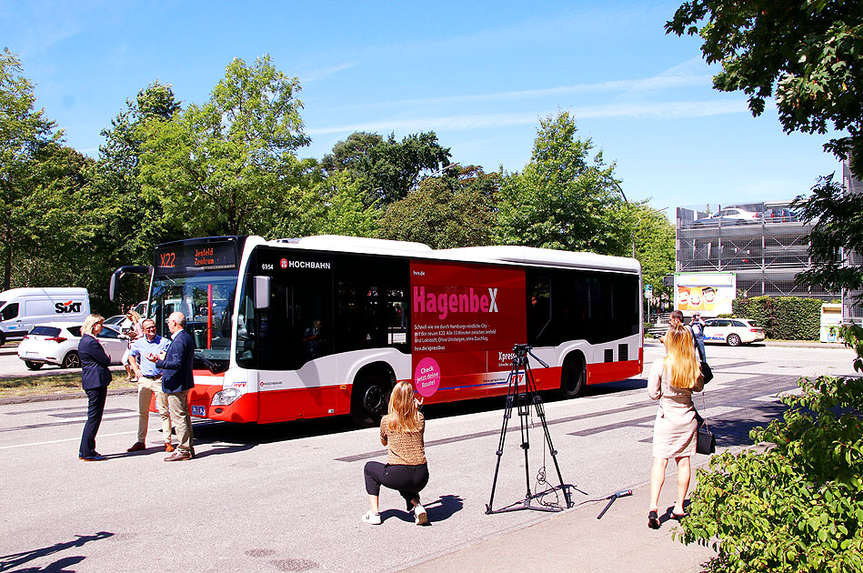 Die neue Buslinie X22 in Hamburg