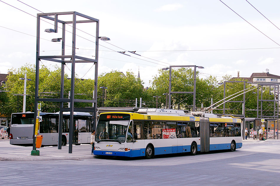 Mit Elektromobilität durch Solingen und Wuppertal: Der Obus in Solingen