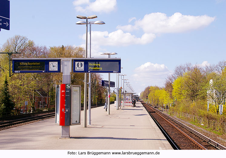 Der Bahnhof Halstenbek der Hamburger S-Bahn