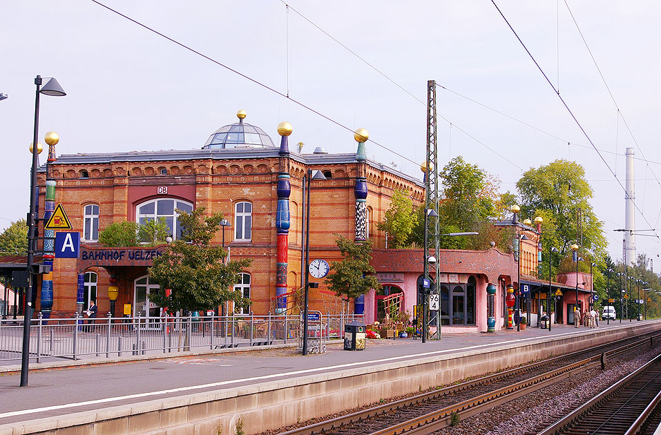 Das Bahnhofsgebäude vom Bahnhof Uelzen