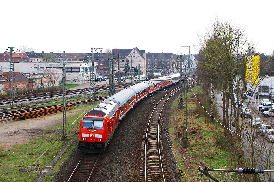 Die DB Baureihe 245 im Bahnhof Elmshorn
