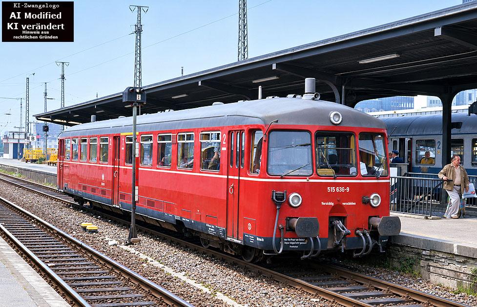 Ein Akkutriebwagen der Deutschen Bundesbahn in Dortmund Hbf