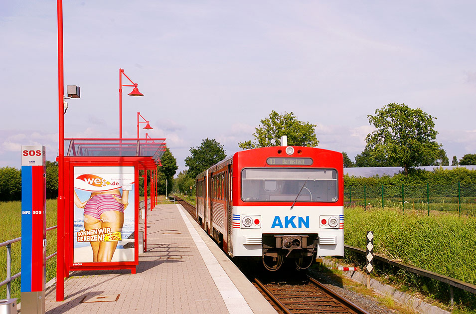 Der Bahnhof Bokholt der AKN - der vormals Elmshorn-Barmstedt-Oldesloer Eisenbahn (EBOE oder EBO)