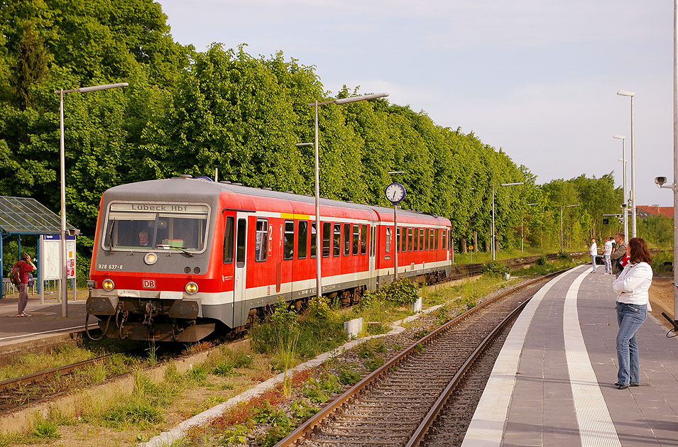 Bahnhof Ratzeburg - DB Baureihe 628