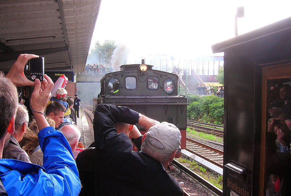 Die Dampflok Baureihe 74 im Bahnhof Hamburg-Poppenbüttel
