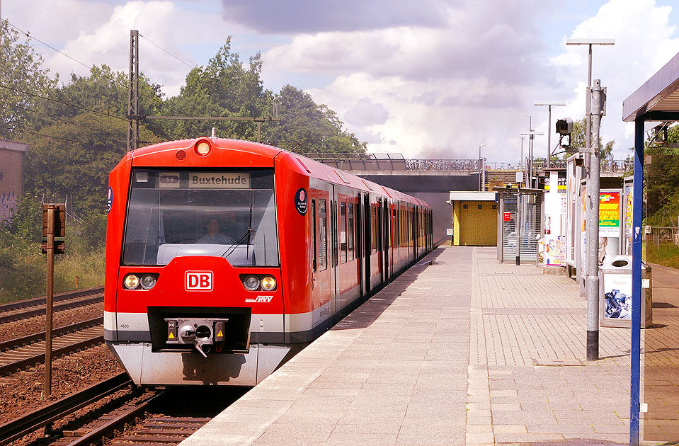 Der Bahnhof Thesdorf der Hamburger S-Bahn