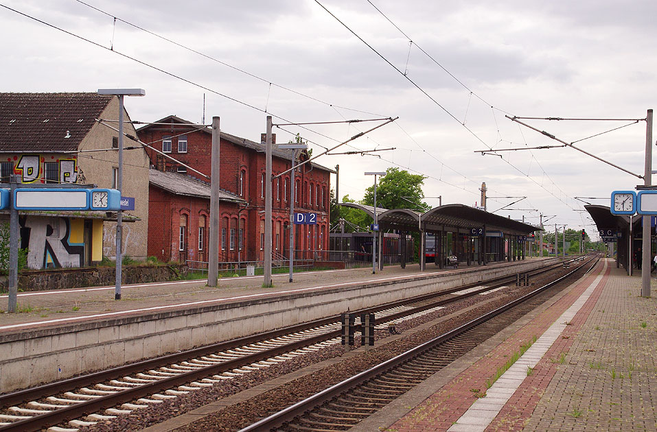 Das Bahnhofsgebäude vom Bahnhof Salzwedel