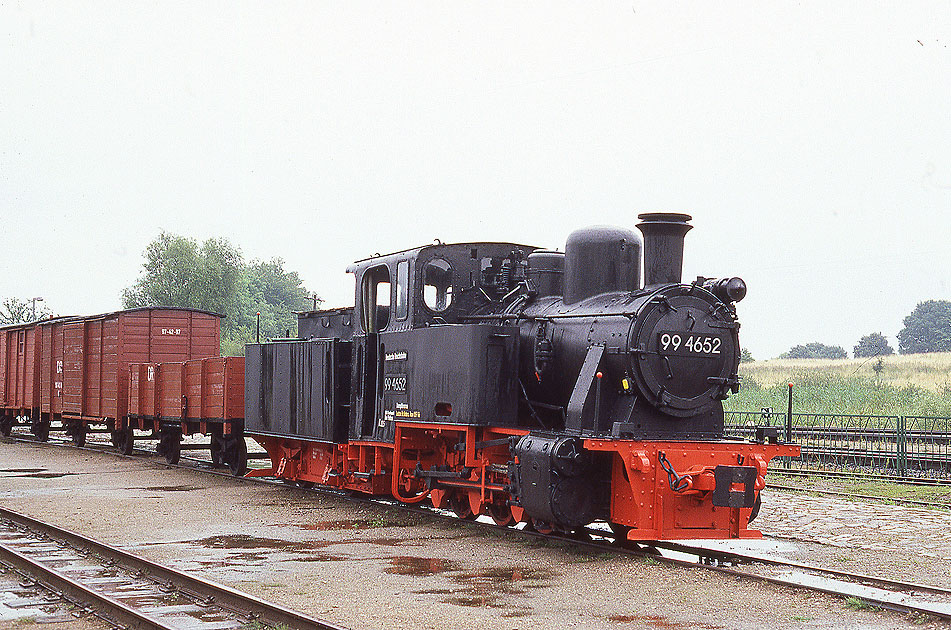 Die Dampflok 99 4652 vom Förderverein zur Erhaltung der Rügenschen Kleinbahnen e.V.