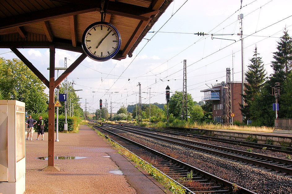 Im Bahnhof Syke in Blickrichtung Osnabrück