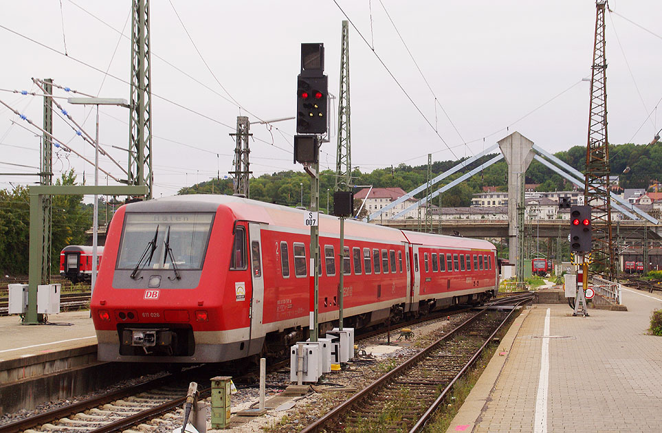 DB Baureihe 611 in Ulm Hbf