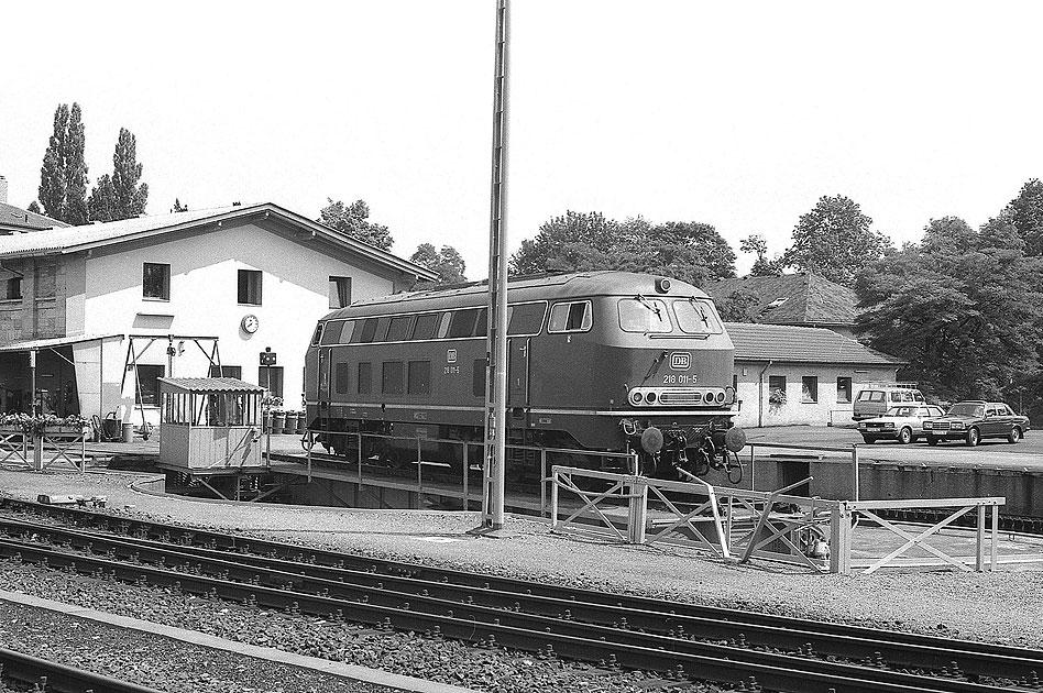 DB Baureihe 218 im Bahnhof Bayreuth