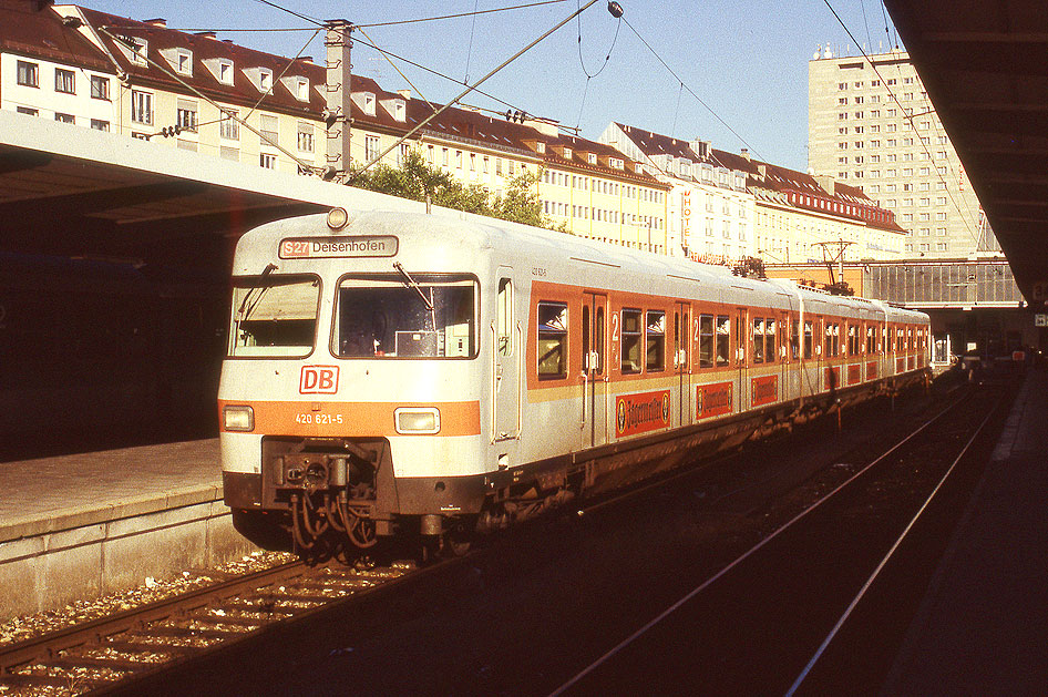 Die S-Bahn in München im Starnberger Bahnhof