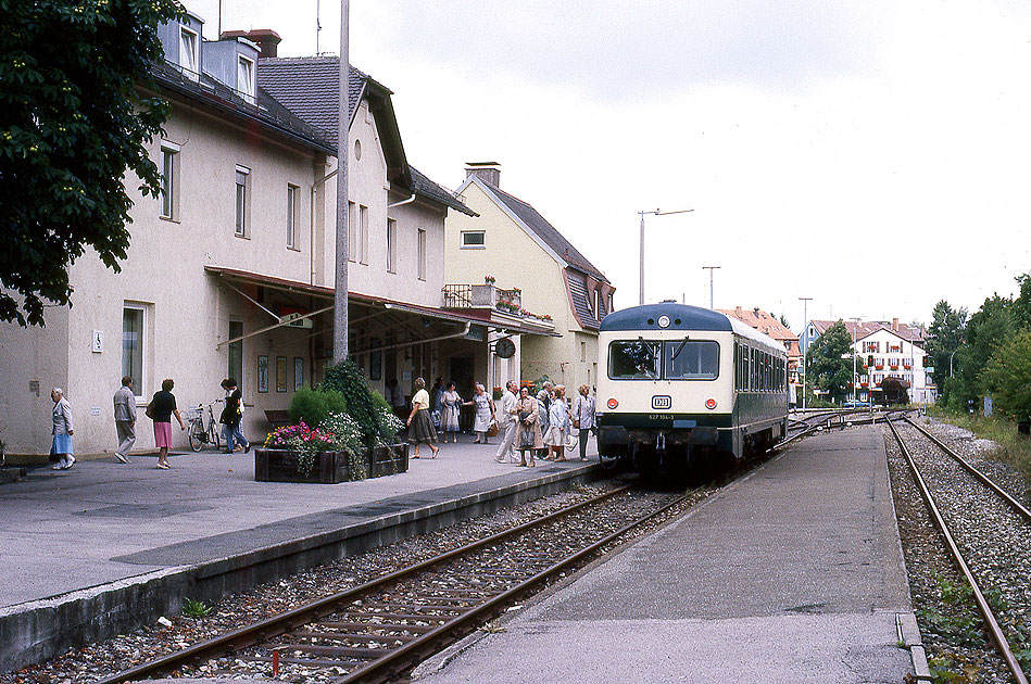 Die DB Baureihe 627 im Bahnhof Bad Wörrishofen