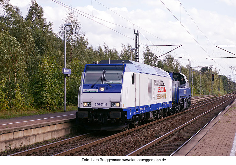 IGT ex Metronom Lok 246 011-1 im Bahnhof Elmshorn