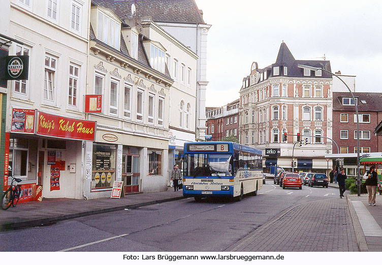 Elveshörn Reisen - Stadtbus in Elmshorn am Bahnhof