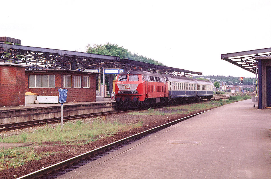 Die DB Baureihe 218 in Husum an der Marschbahn