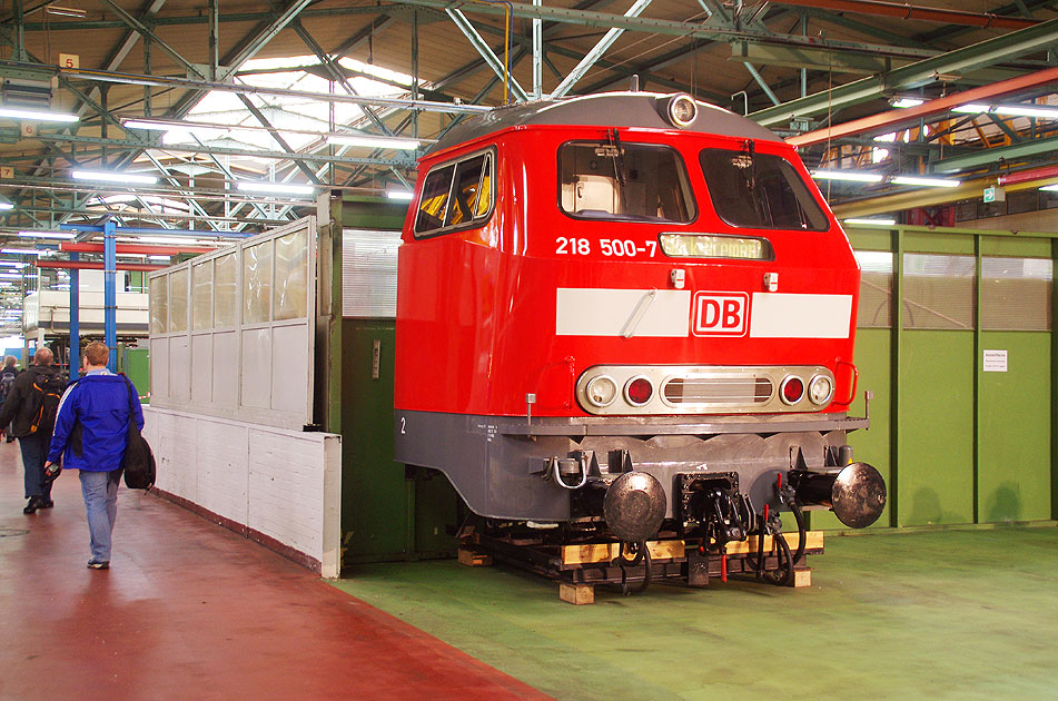 DB Baureihe 218 - 218 500-7 im Aw Bremen