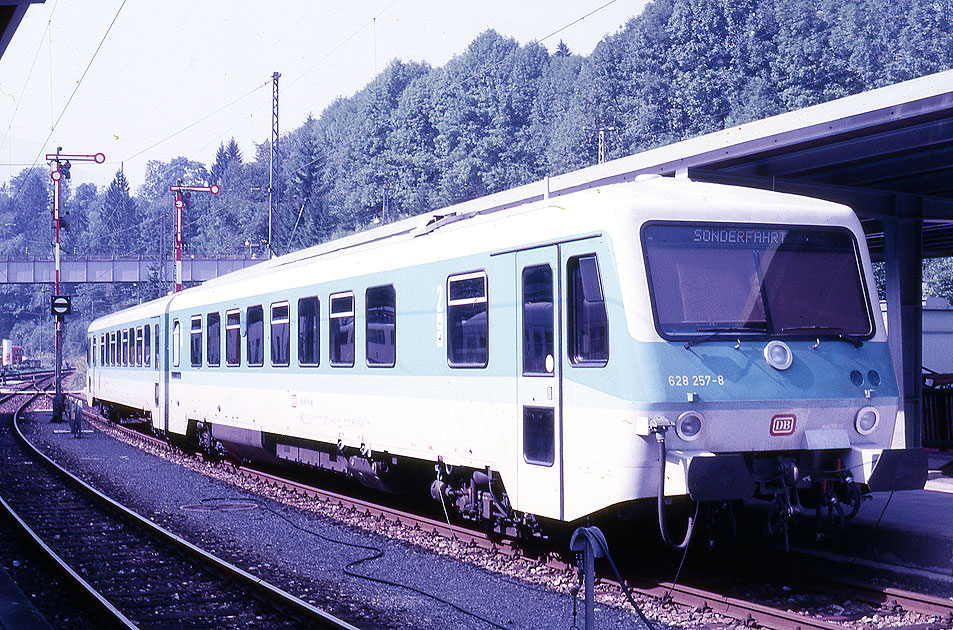 Ein 628 im Bahnhof Berchtesgaden