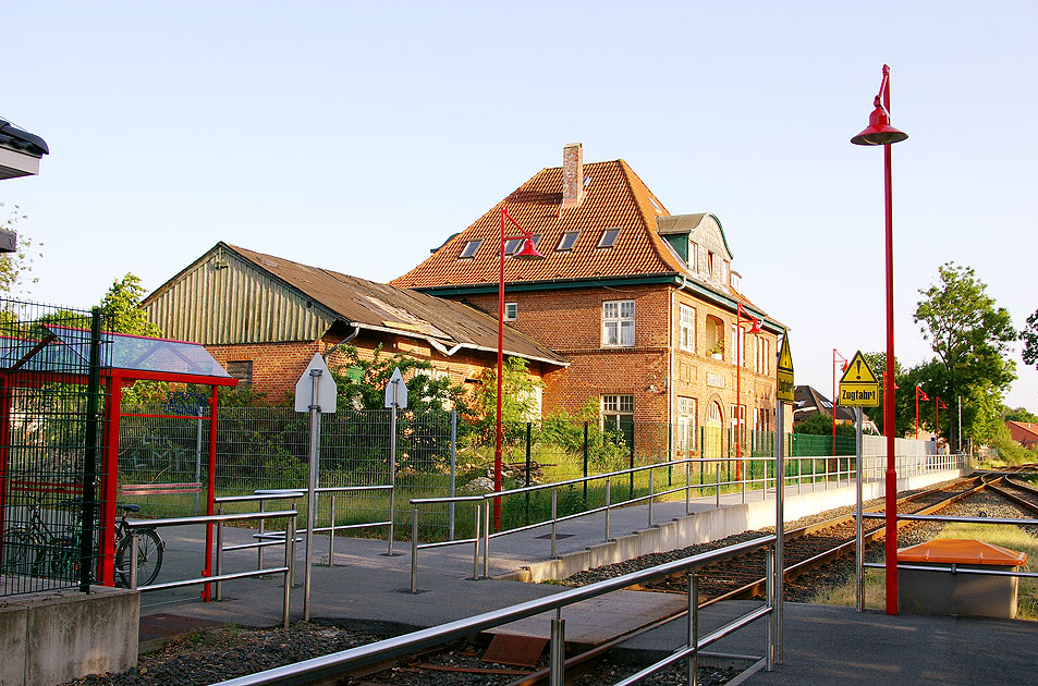 Der Bahnhof Boostedt an der AKN Strecke von Neumünster nach Hamburg-Eidelstedt