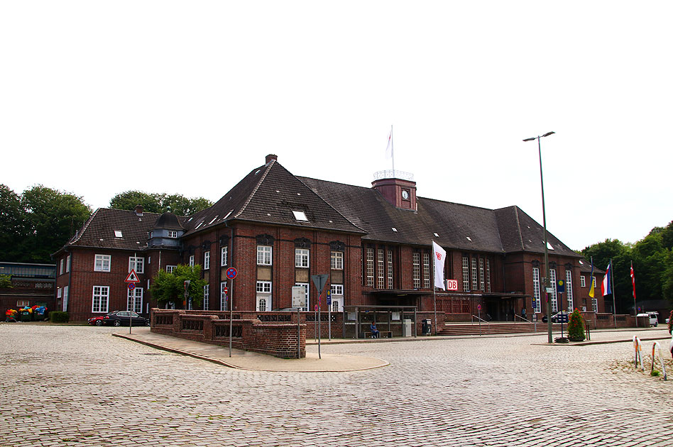 Das Bahnhofsgebäude von Flensburg