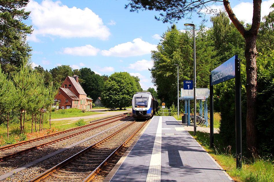 Die EVB im Bahnhof Heinschenwalde