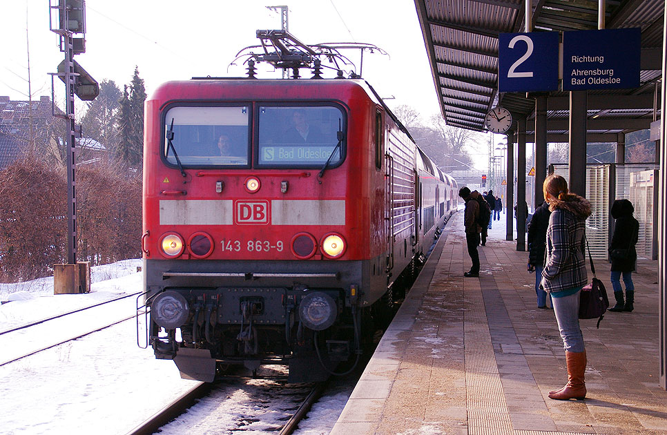 Die Baureihe 143 im Bahnhof Hamburg-Wandsbek