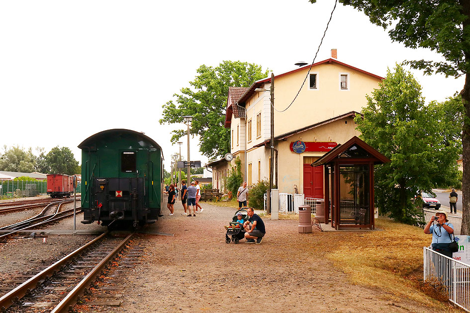 Der Bahnhof Radeburg der Lößnitzgrundbahn