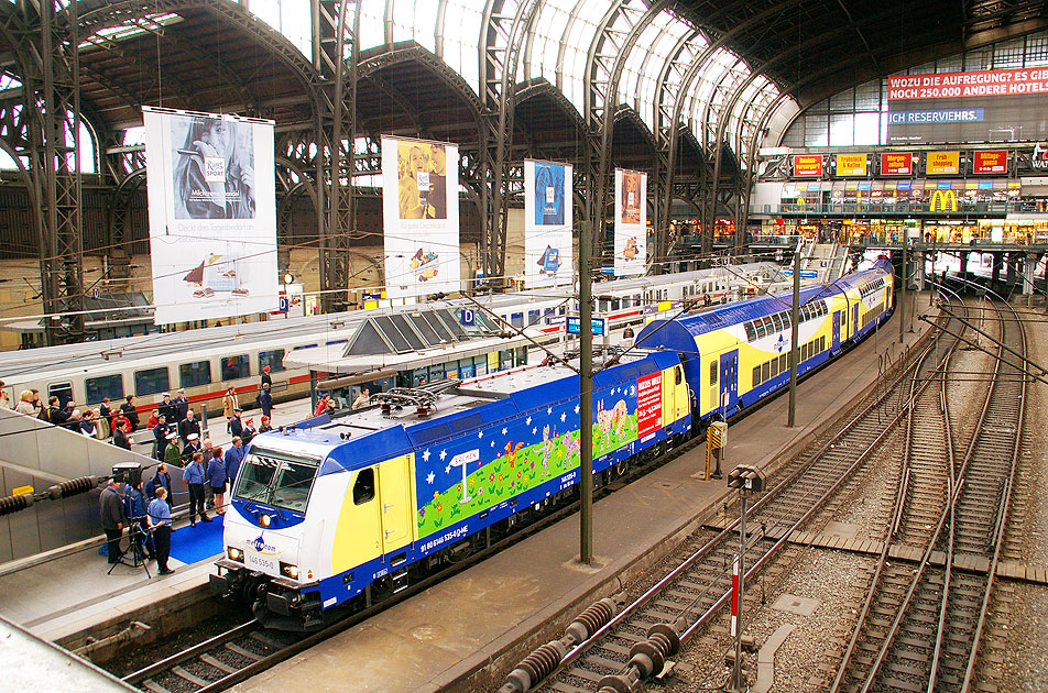 Metronom Rizzi-Lok in Hamburg Hbf
