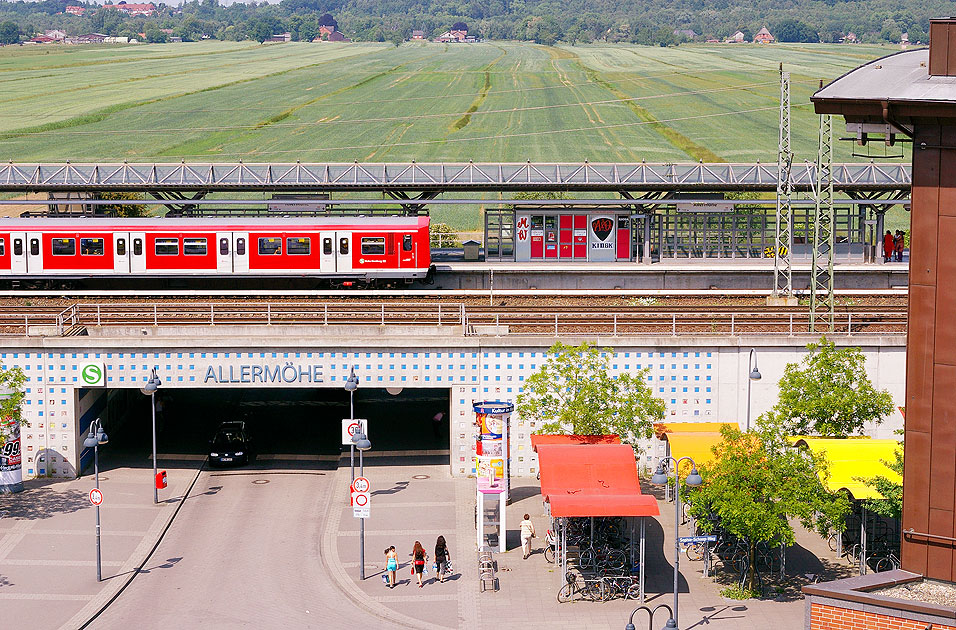 Der Bahnhof Hamburg-Allermöhe der S-Bahn Hamburg
