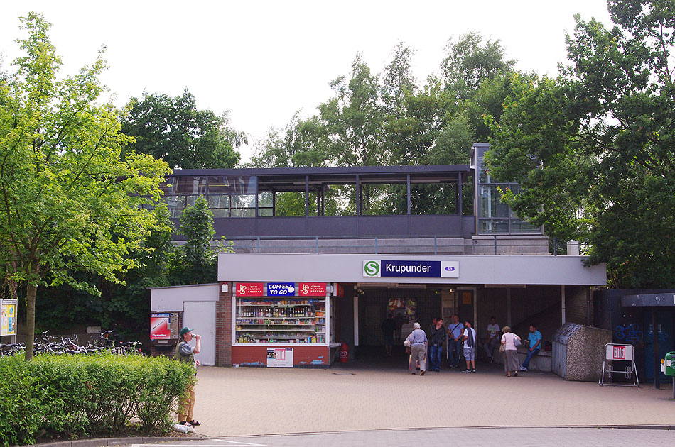 Der Bahnhof Krupunder der Hamburger S-Bahn