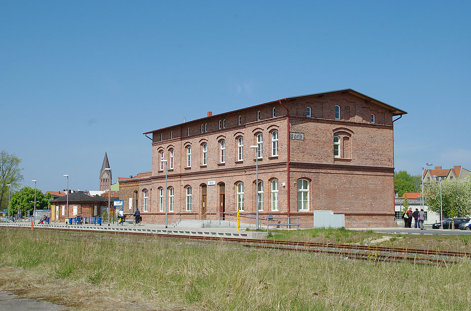 Der Bahnhof Barth der Usedomer Bäderbahn