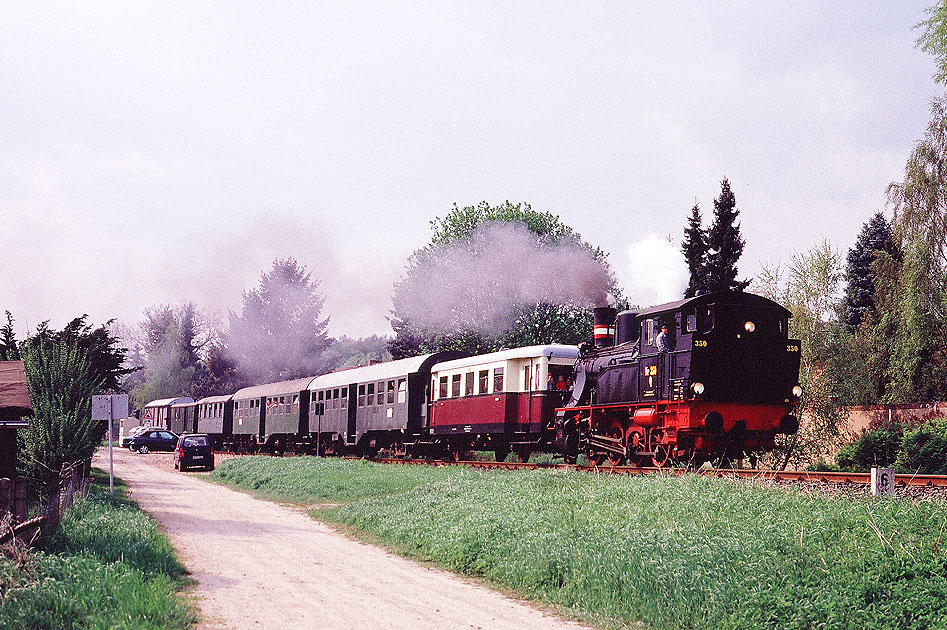 Die Dampflok Karoline der Bergedorf-Geesthachter Eisenbahn
