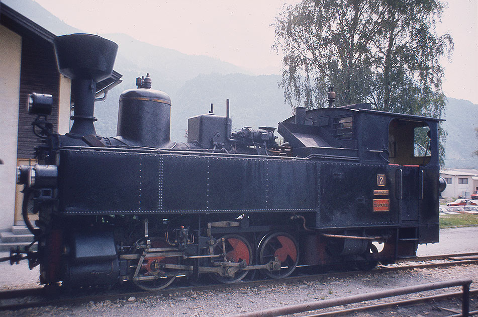 Die Lok 2 der Zillertalbahn in Jenbach
