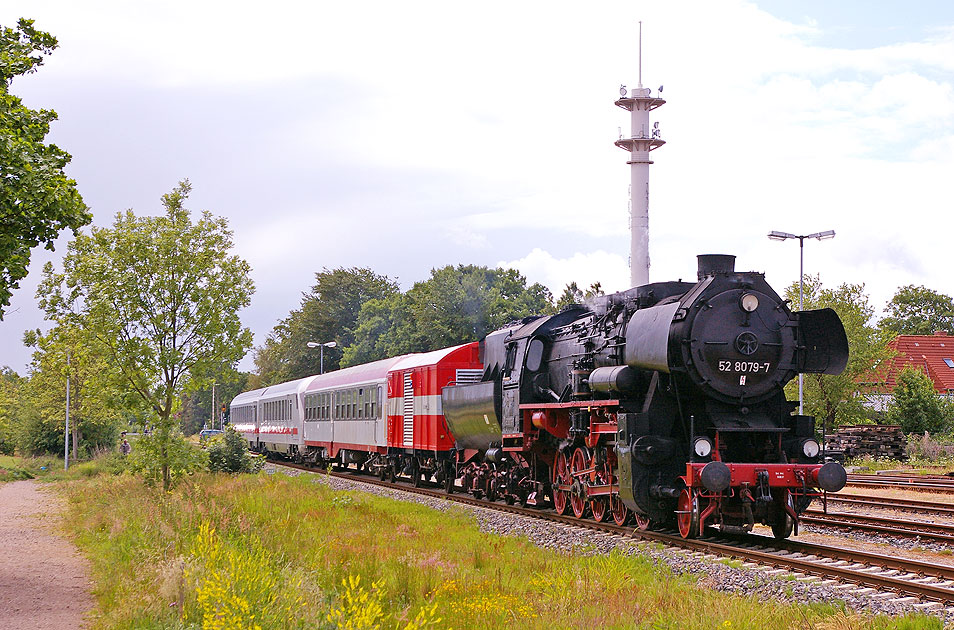 Dampflokeinsatz bei der NEG Nieb&uuml;ll zwischen Nieb&uuml;ll und Dageb&uuml;ll