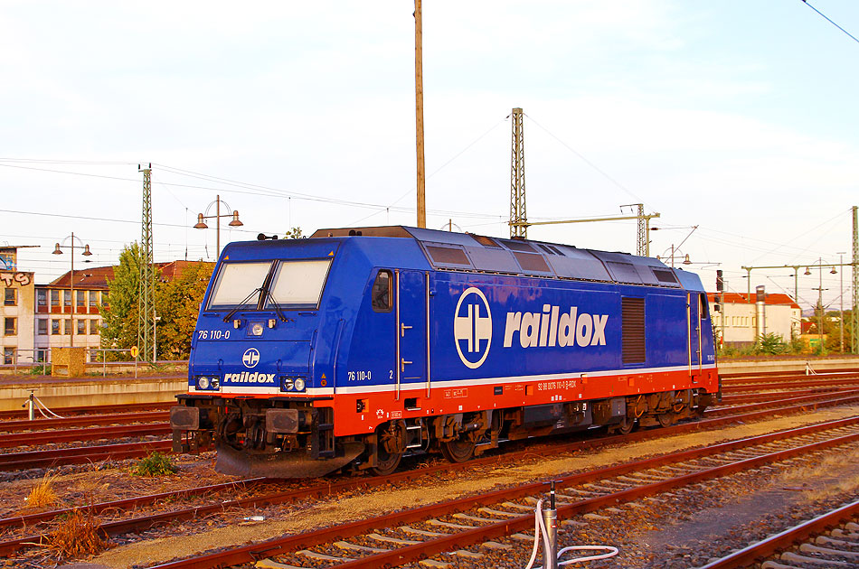 Eine Raildox-Lok in Dresden Hbf