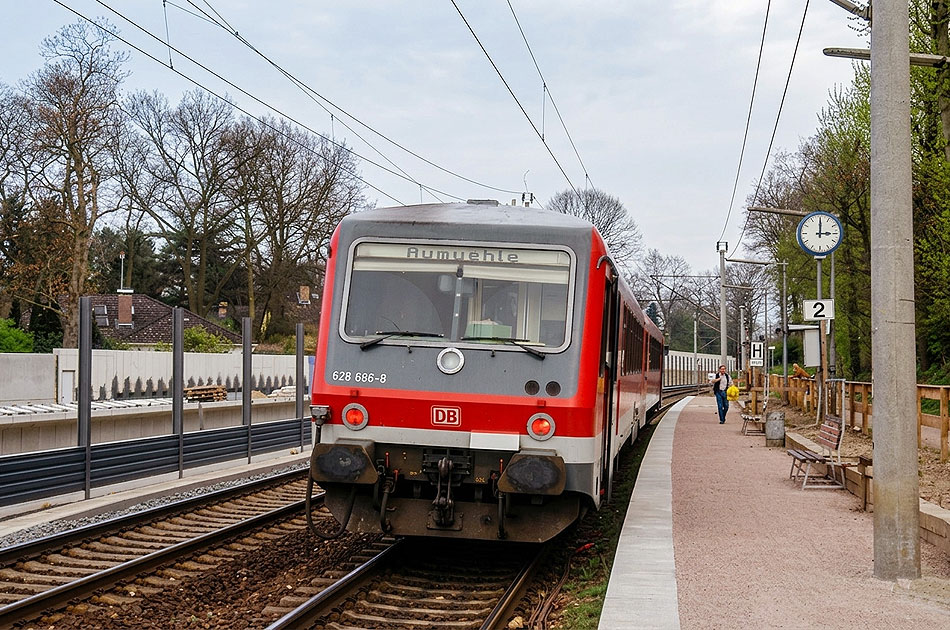 Die DB Baureihe 628 im Bahnhof Wohltorf