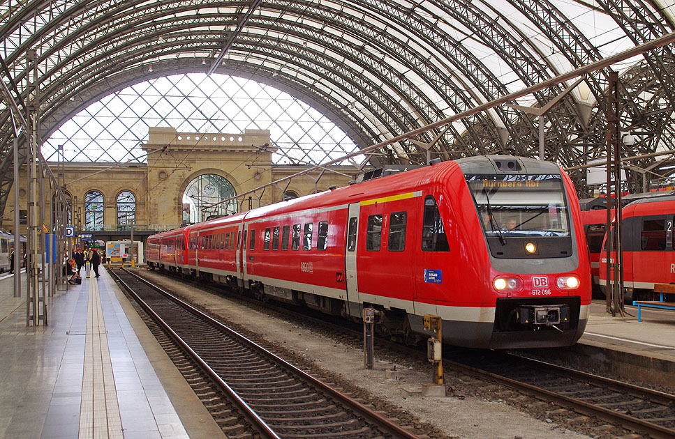 Baureihe 612 in Dresden Hbf