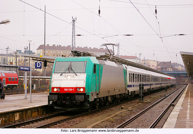 Die Baureihe 186 im Bahnhof Berlin-Lichtenberg
