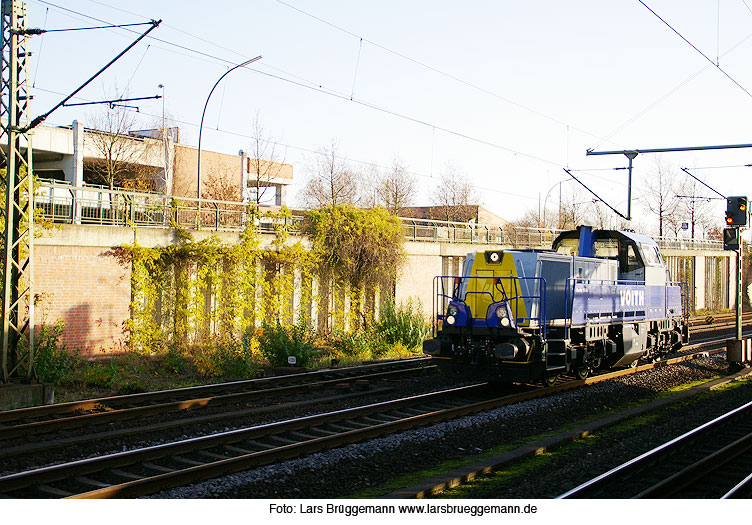 Eine Voith-Gravita-Lok im Bahnhof Hamburg-Harburg