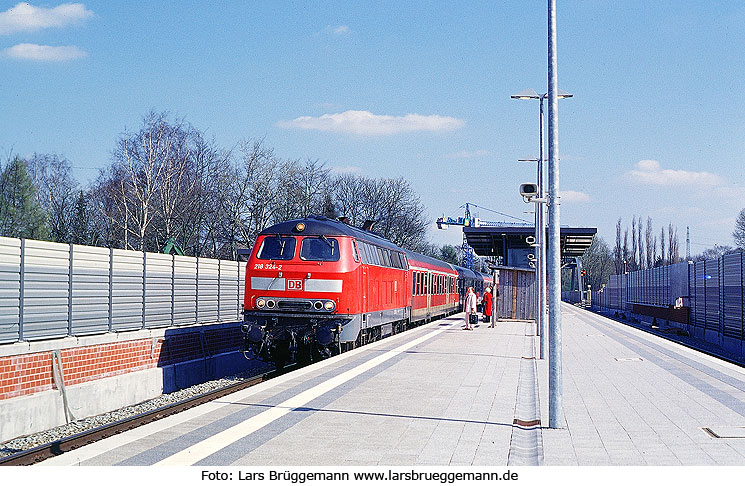 DB Baureihe 218 im Bahnhof Hamburg-Wandsbek Ost