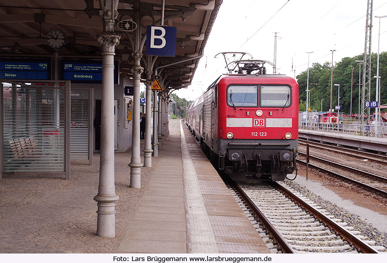 DB Baureihe 112 im Bahnhof Berlin Wannsee