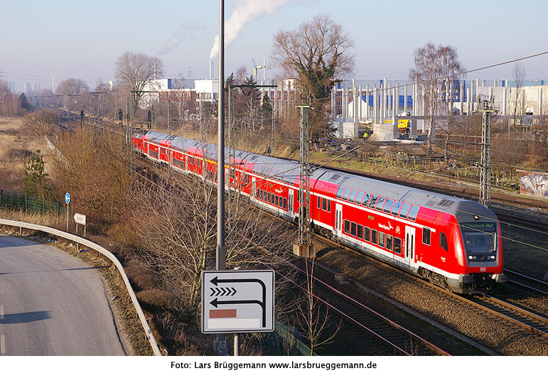 Doppelstockzug von Hamburg nach Rostock