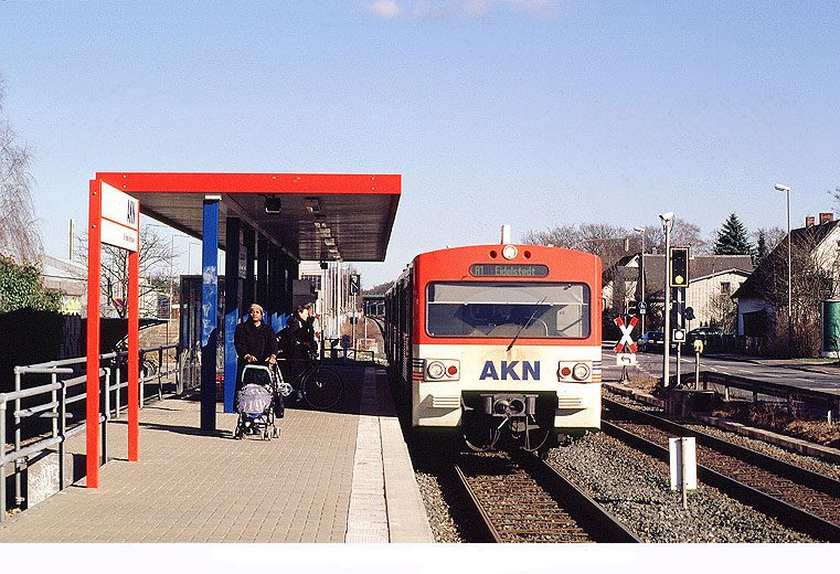 Der Bahnhof Tanneneck der AKN Eisenbahn AG