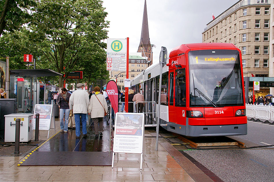 Die Straßenbahn in Hamburg - mit dem Namen Stadtbahn