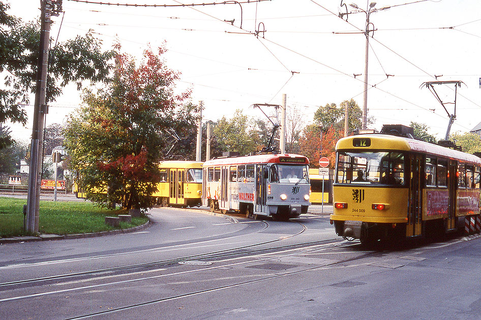 Stra&szlig;enbahn Dresden - Haltestelle Blasewitzer- / Fetscherstra&szlig;e