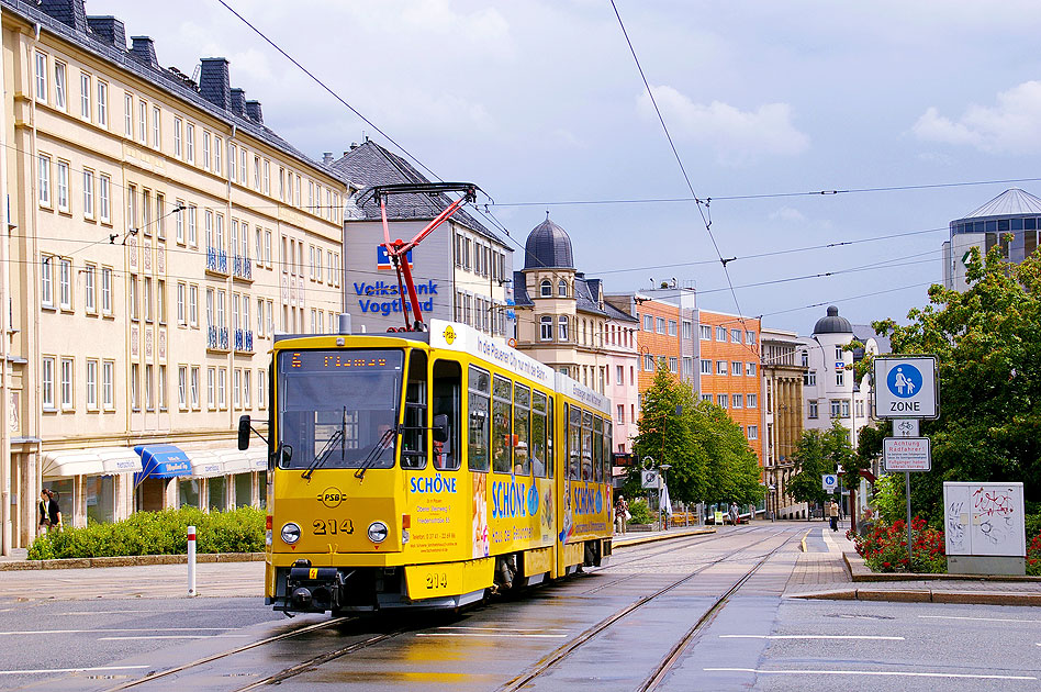Die Stra&szlig;enbahn in Plauen - einTatra KT4DMC