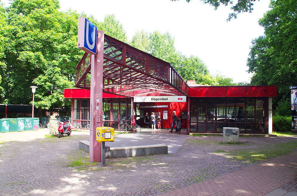 U-Bahn Haltestelle / Bahnhof Hagendeel in Hamburg